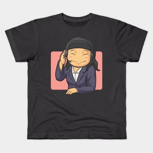 Call Center Worker Woman Kids T-Shirt